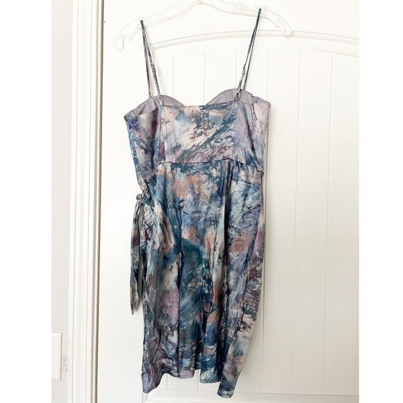 Michael Costello x REVOLVE Banks Mini Dress in Oil Abstract Print - Picture 6 of 10